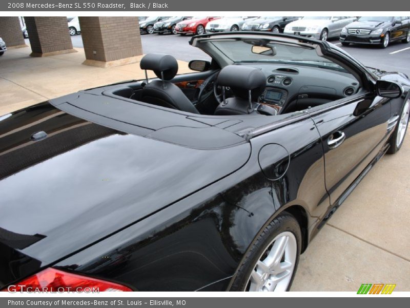 Black / Black 2008 Mercedes-Benz SL 550 Roadster