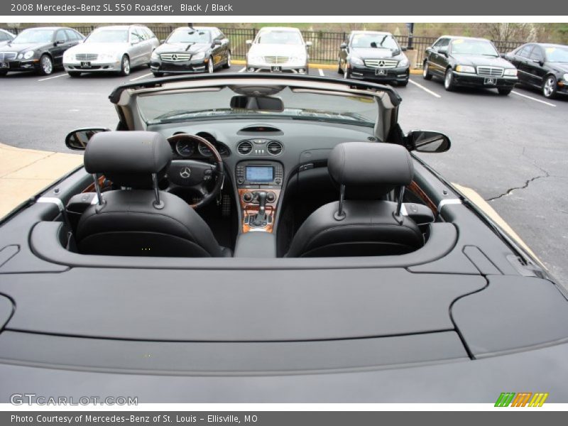 Black / Black 2008 Mercedes-Benz SL 550 Roadster