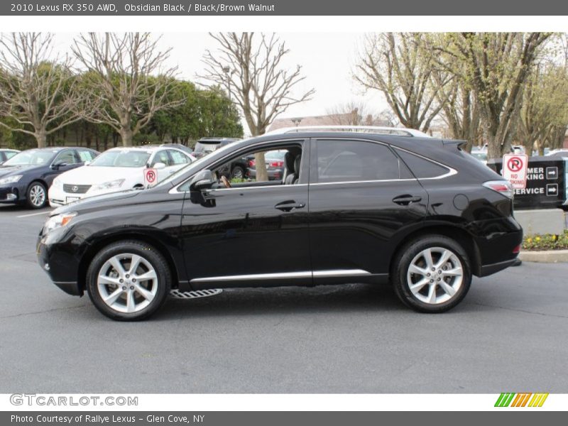 Obsidian Black / Black/Brown Walnut 2010 Lexus RX 350 AWD