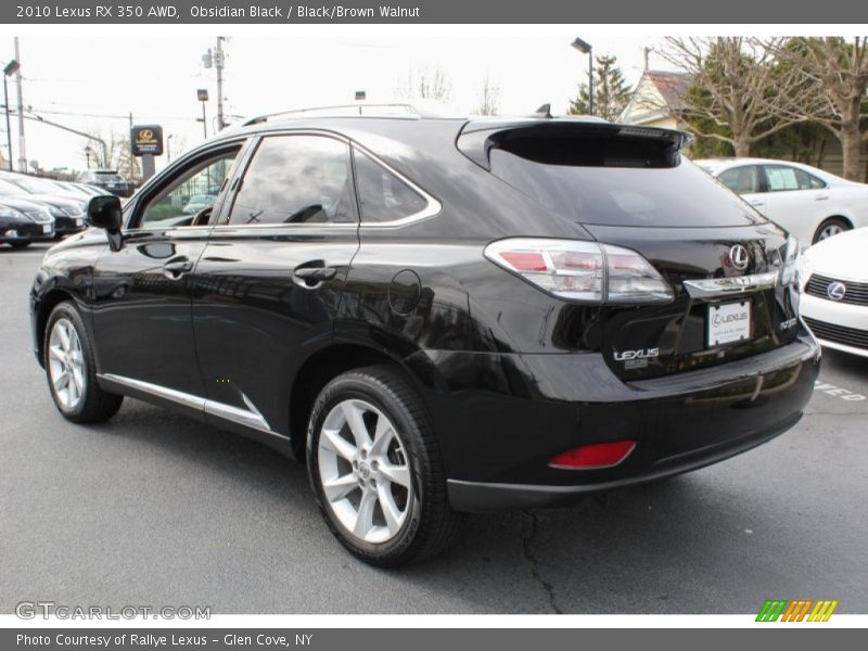 Obsidian Black / Black/Brown Walnut 2010 Lexus RX 350 AWD