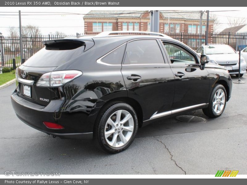 Obsidian Black / Black/Brown Walnut 2010 Lexus RX 350 AWD