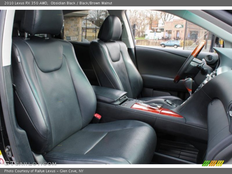 Obsidian Black / Black/Brown Walnut 2010 Lexus RX 350 AWD