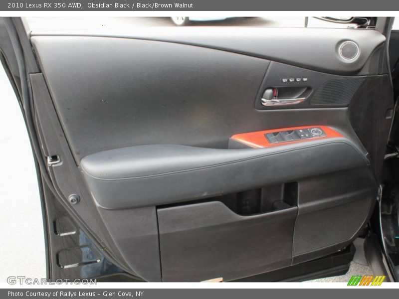 Obsidian Black / Black/Brown Walnut 2010 Lexus RX 350 AWD