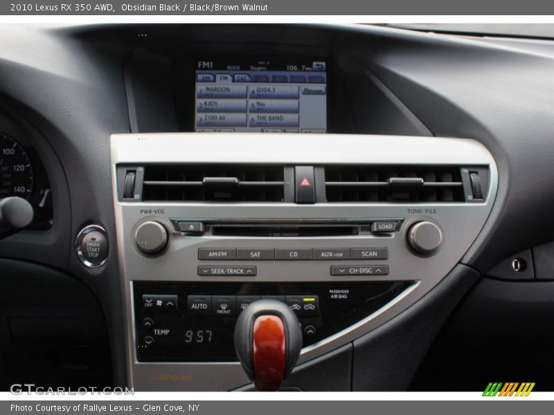 Obsidian Black / Black/Brown Walnut 2010 Lexus RX 350 AWD