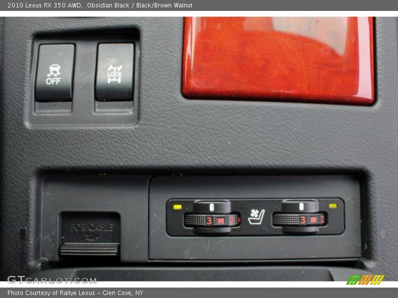 Obsidian Black / Black/Brown Walnut 2010 Lexus RX 350 AWD