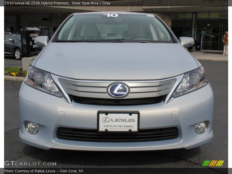 Silver Opal Mica / Gray 2010 Lexus HS 250h Hybrid Premium