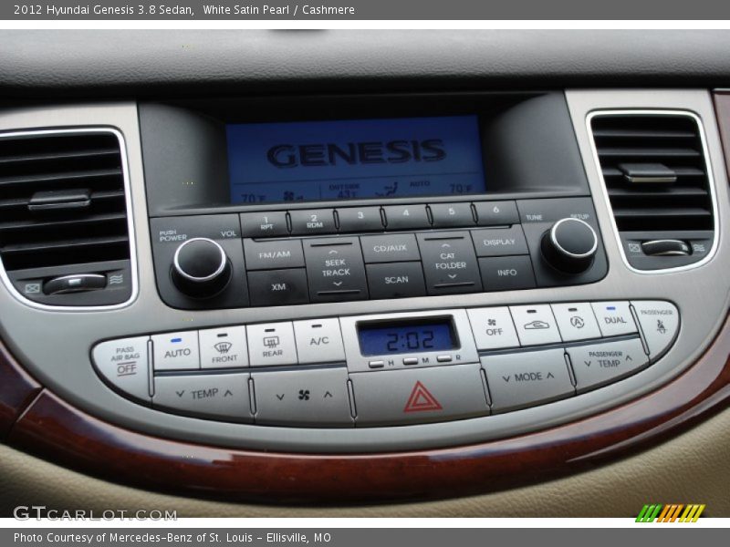 White Satin Pearl / Cashmere 2012 Hyundai Genesis 3.8 Sedan