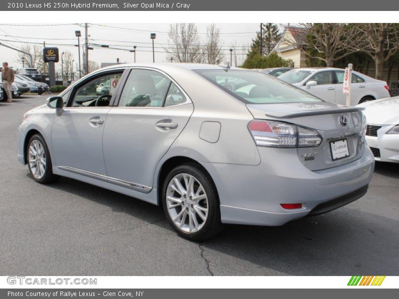 Silver Opal Mica / Gray 2010 Lexus HS 250h Hybrid Premium