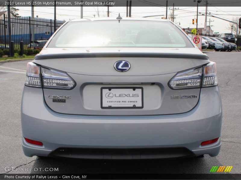 Silver Opal Mica / Gray 2010 Lexus HS 250h Hybrid Premium