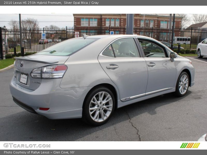Silver Opal Mica / Gray 2010 Lexus HS 250h Hybrid Premium