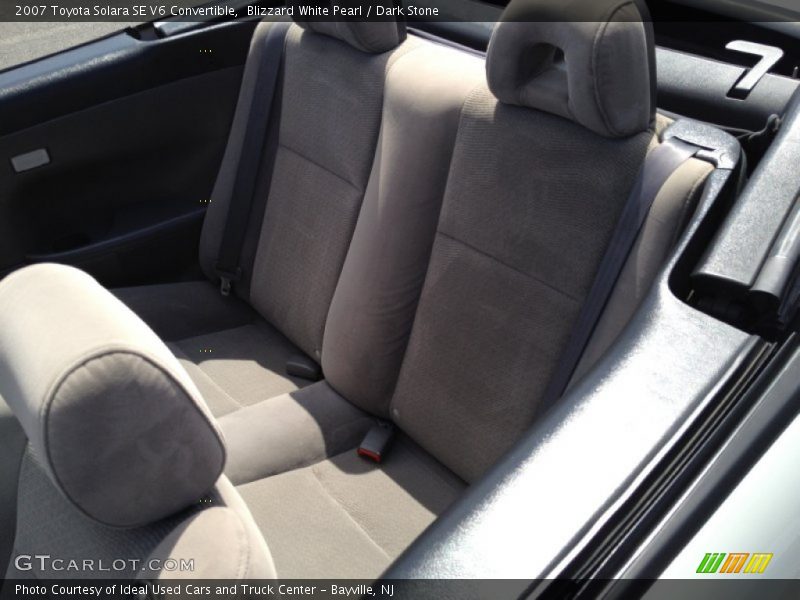 Blizzard White Pearl / Dark Stone 2007 Toyota Solara SE V6 Convertible