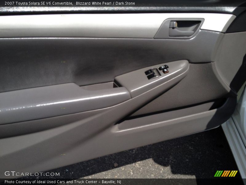 Blizzard White Pearl / Dark Stone 2007 Toyota Solara SE V6 Convertible