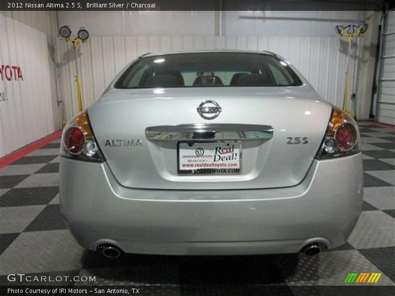 Brilliant Silver / Charcoal 2012 Nissan Altima 2.5 S