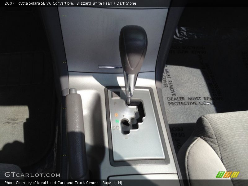 Blizzard White Pearl / Dark Stone 2007 Toyota Solara SE V6 Convertible