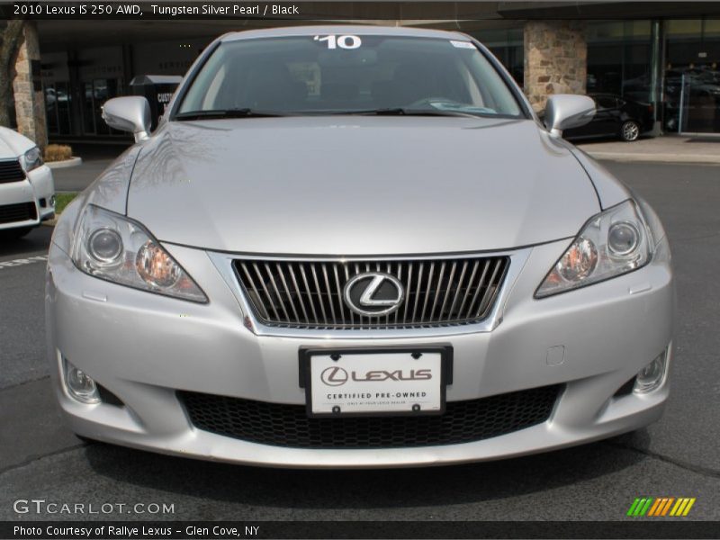 Tungsten Silver Pearl / Black 2010 Lexus IS 250 AWD