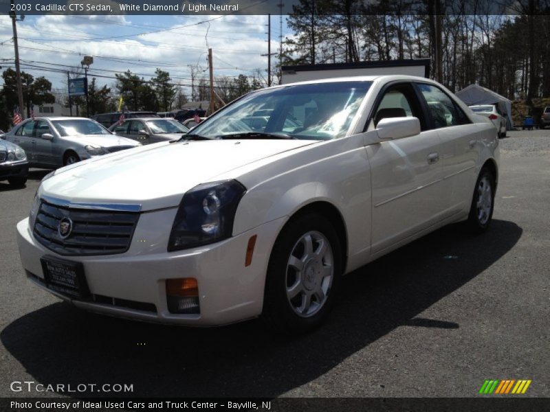 White Diamond / Light Neutral 2003 Cadillac CTS Sedan