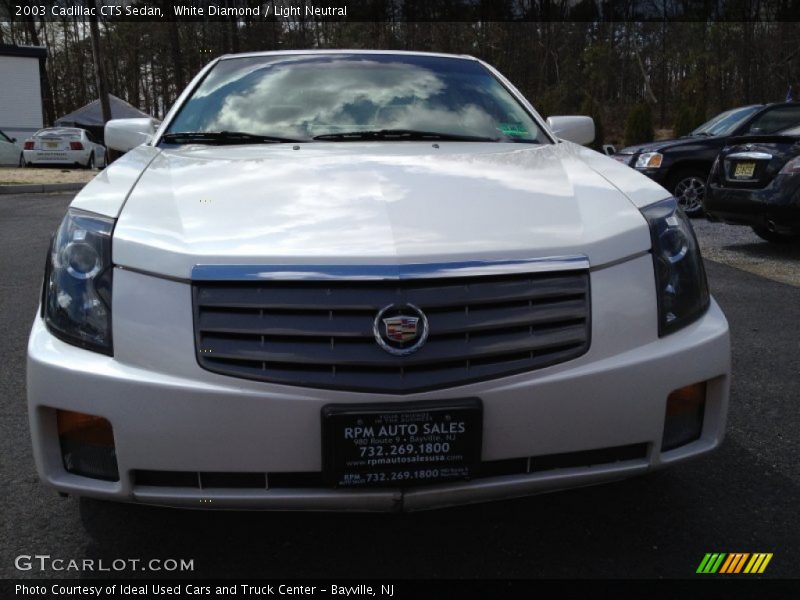 White Diamond / Light Neutral 2003 Cadillac CTS Sedan