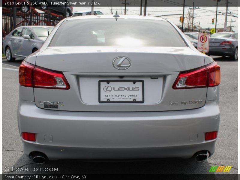 Tungsten Silver Pearl / Black 2010 Lexus IS 250 AWD