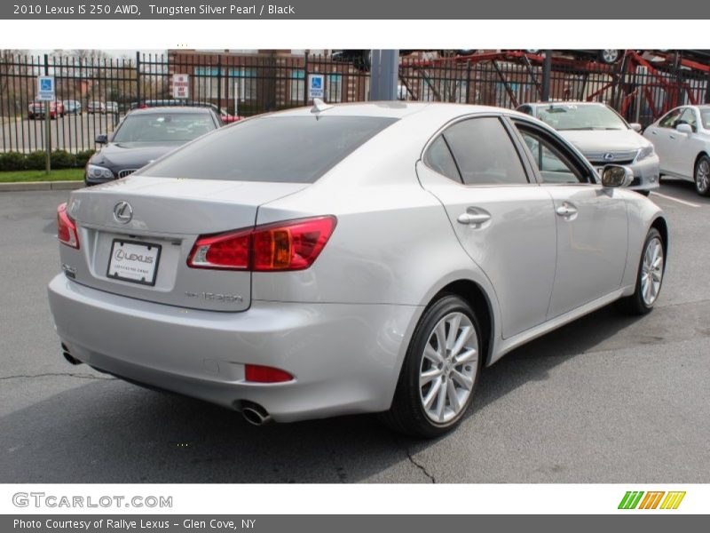 Tungsten Silver Pearl / Black 2010 Lexus IS 250 AWD
