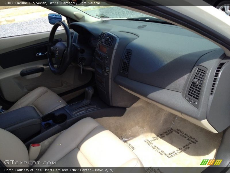 White Diamond / Light Neutral 2003 Cadillac CTS Sedan