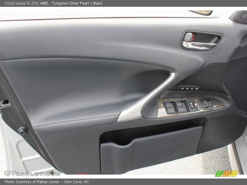 Tungsten Silver Pearl / Black 2010 Lexus IS 250 AWD