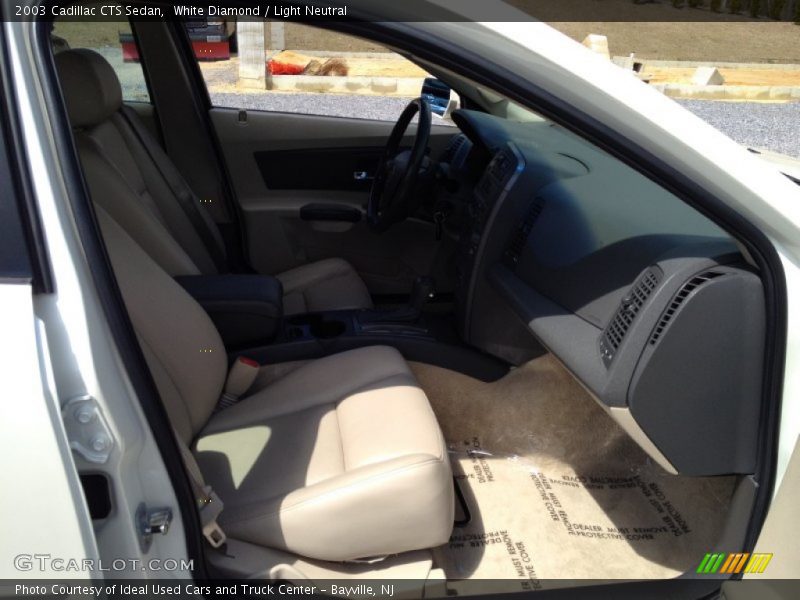 White Diamond / Light Neutral 2003 Cadillac CTS Sedan