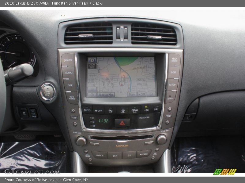 Tungsten Silver Pearl / Black 2010 Lexus IS 250 AWD