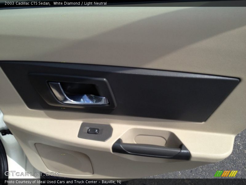 White Diamond / Light Neutral 2003 Cadillac CTS Sedan