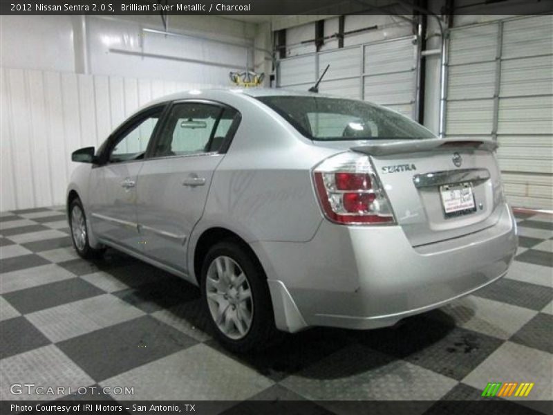 Brilliant Silver Metallic / Charcoal 2012 Nissan Sentra 2.0 S