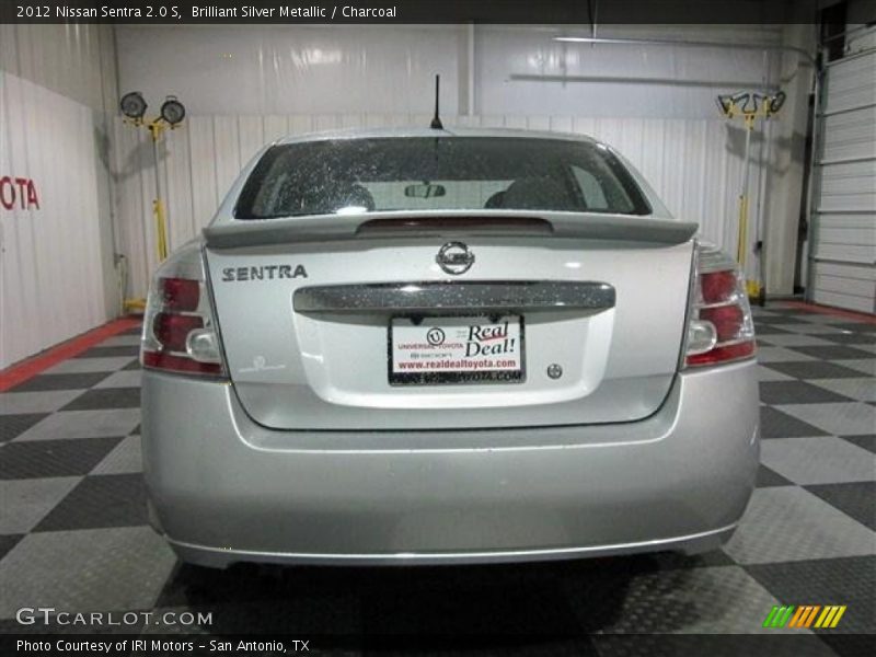 Brilliant Silver Metallic / Charcoal 2012 Nissan Sentra 2.0 S