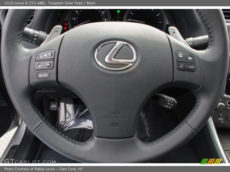 Tungsten Silver Pearl / Black 2010 Lexus IS 250 AWD