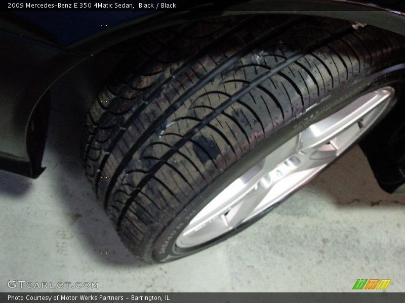 Black / Black 2009 Mercedes-Benz E 350 4Matic Sedan
