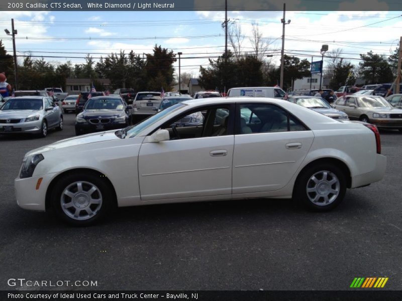 White Diamond / Light Neutral 2003 Cadillac CTS Sedan