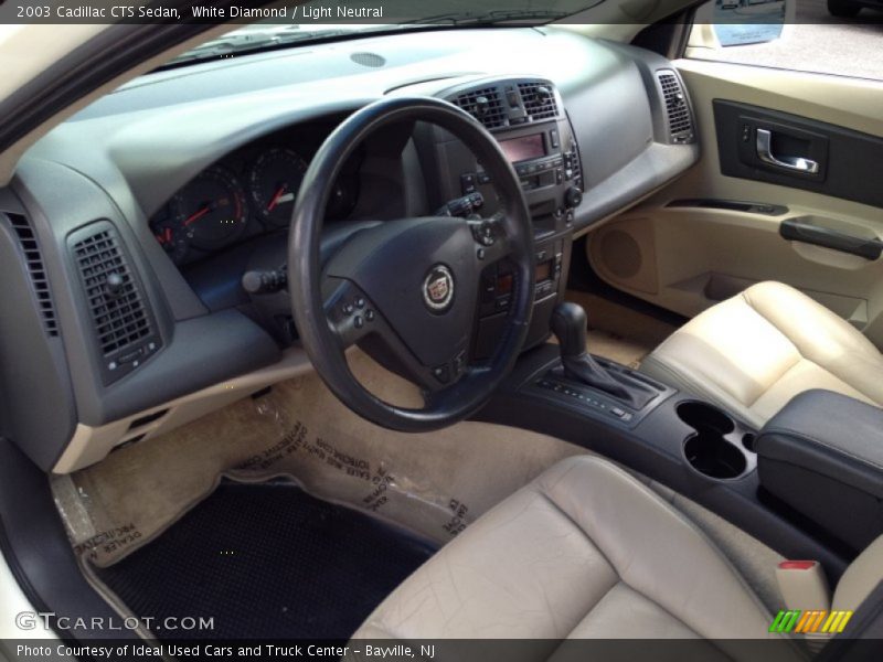 White Diamond / Light Neutral 2003 Cadillac CTS Sedan