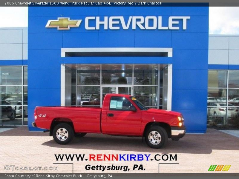 Victory Red / Dark Charcoal 2006 Chevrolet Silverado 1500 Work Truck Regular Cab 4x4