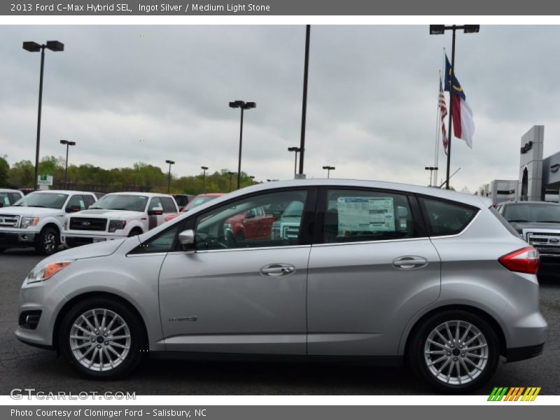 Ingot Silver / Medium Light Stone 2013 Ford C-Max Hybrid SEL