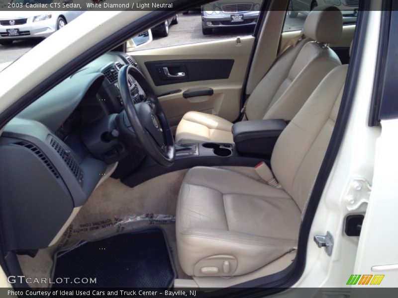 White Diamond / Light Neutral 2003 Cadillac CTS Sedan