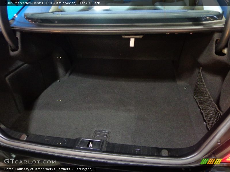 Black / Black 2009 Mercedes-Benz E 350 4Matic Sedan