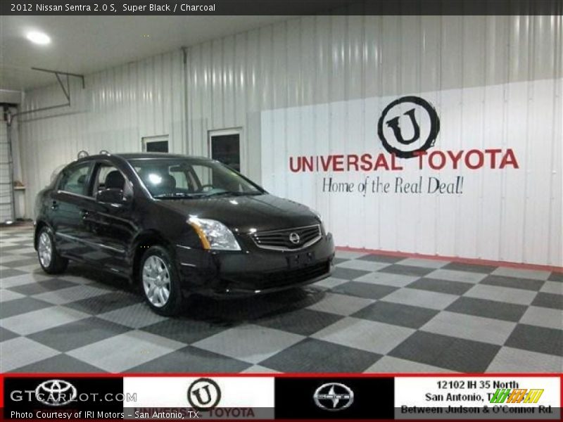 Super Black / Charcoal 2012 Nissan Sentra 2.0 S