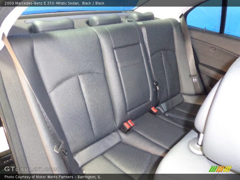 Black / Black 2009 Mercedes-Benz E 350 4Matic Sedan