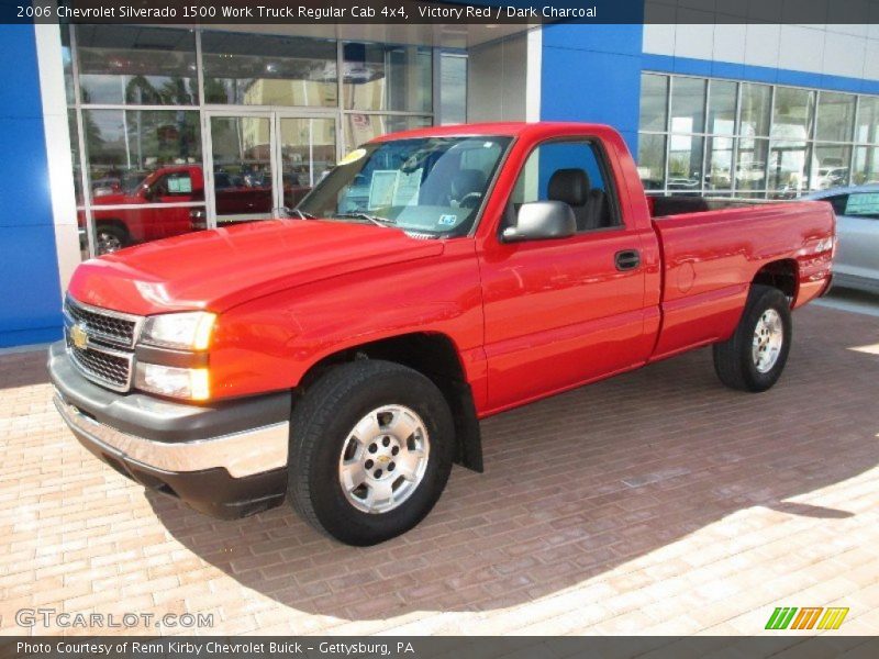 Victory Red / Dark Charcoal 2006 Chevrolet Silverado 1500 Work Truck Regular Cab 4x4