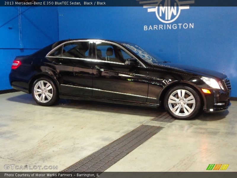 Black / Black 2013 Mercedes-Benz E 350 BlueTEC Sedan