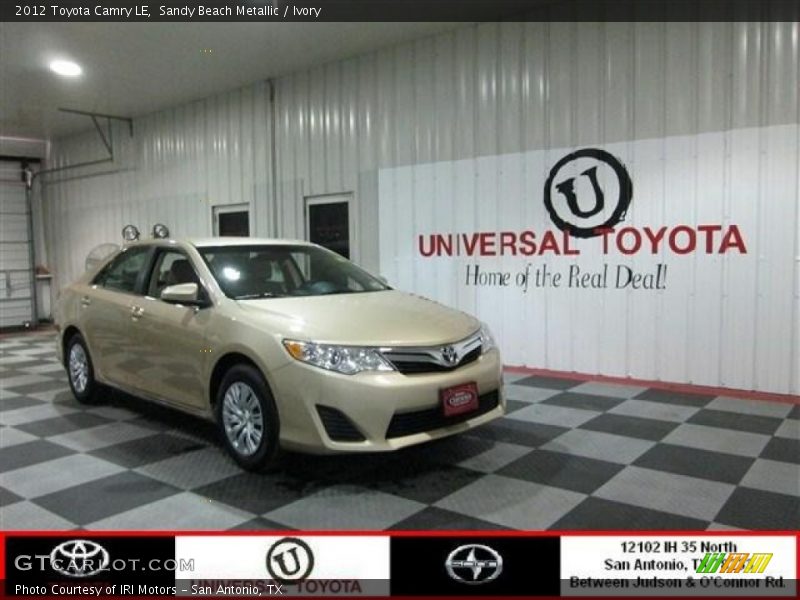 Sandy Beach Metallic / Ivory 2012 Toyota Camry LE