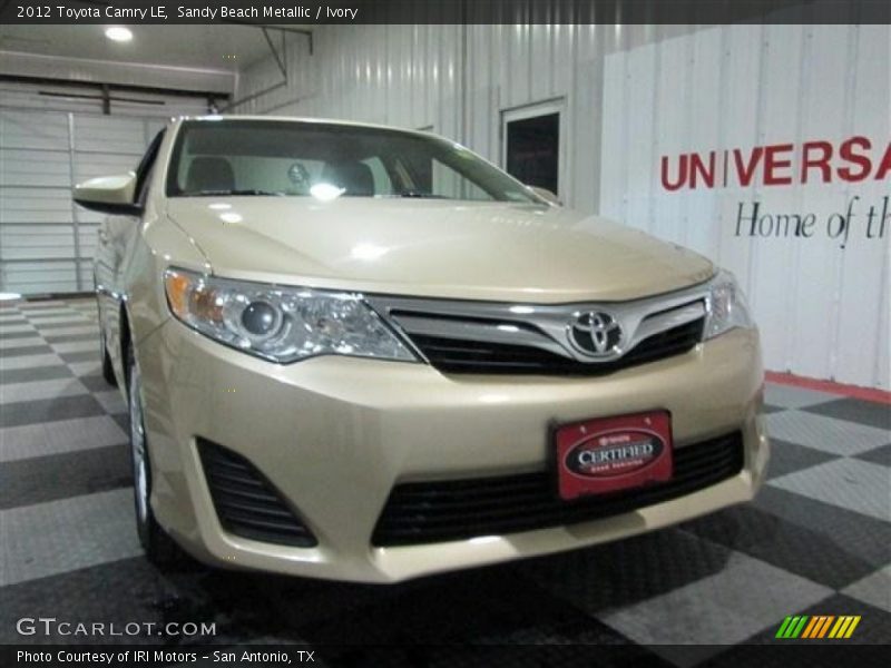 Sandy Beach Metallic / Ivory 2012 Toyota Camry LE