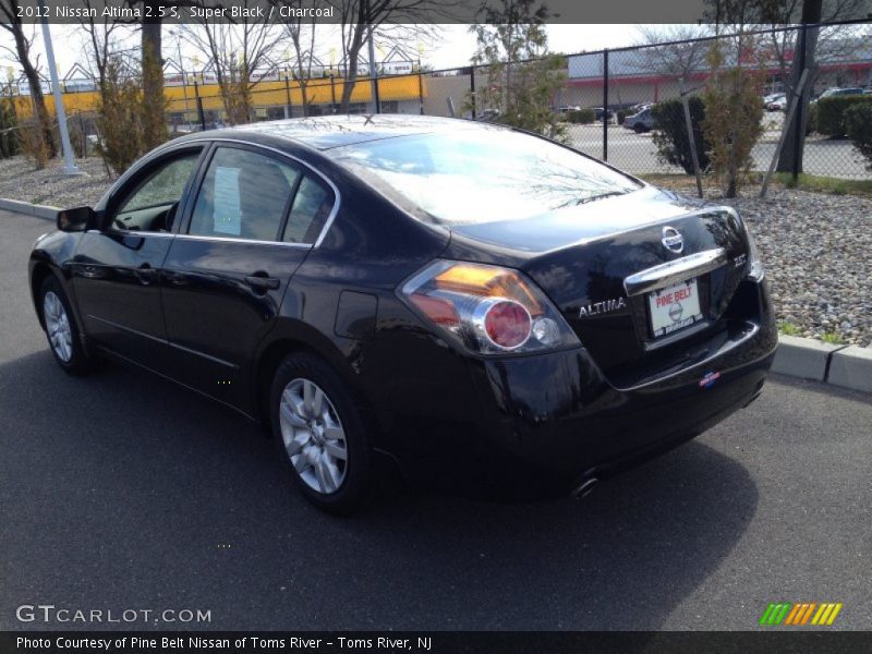 Super Black / Charcoal 2012 Nissan Altima 2.5 S