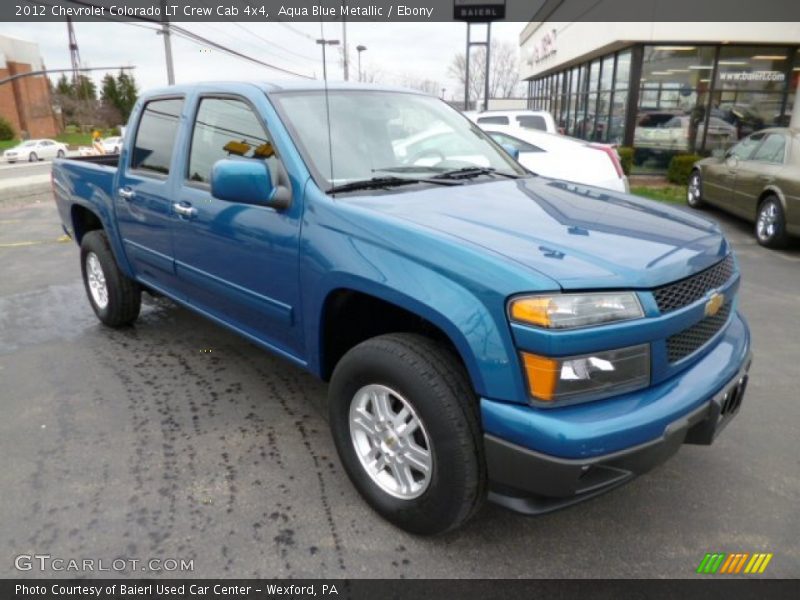 Aqua Blue Metallic / Ebony 2012 Chevrolet Colorado LT Crew Cab 4x4
