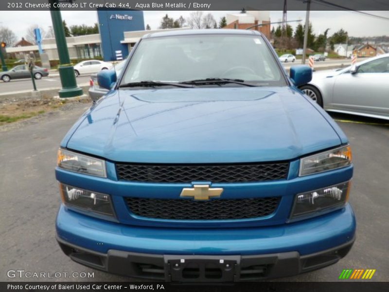 Aqua Blue Metallic / Ebony 2012 Chevrolet Colorado LT Crew Cab 4x4