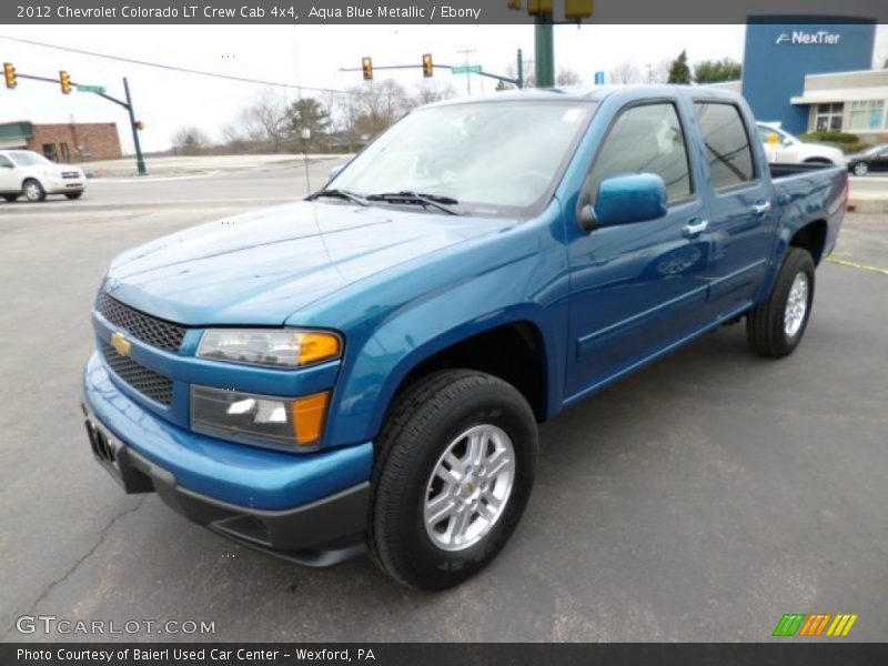 Aqua Blue Metallic / Ebony 2012 Chevrolet Colorado LT Crew Cab 4x4