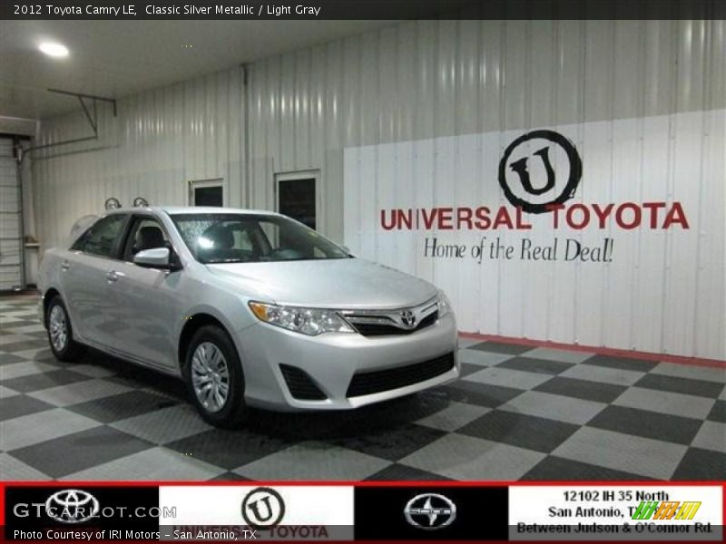 Classic Silver Metallic / Light Gray 2012 Toyota Camry LE