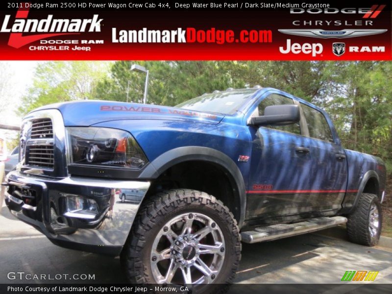 Deep Water Blue Pearl / Dark Slate/Medium Graystone 2011 Dodge Ram 2500 HD Power Wagon Crew Cab 4x4